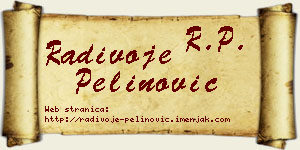 Radivoje Pelinović vizit kartica